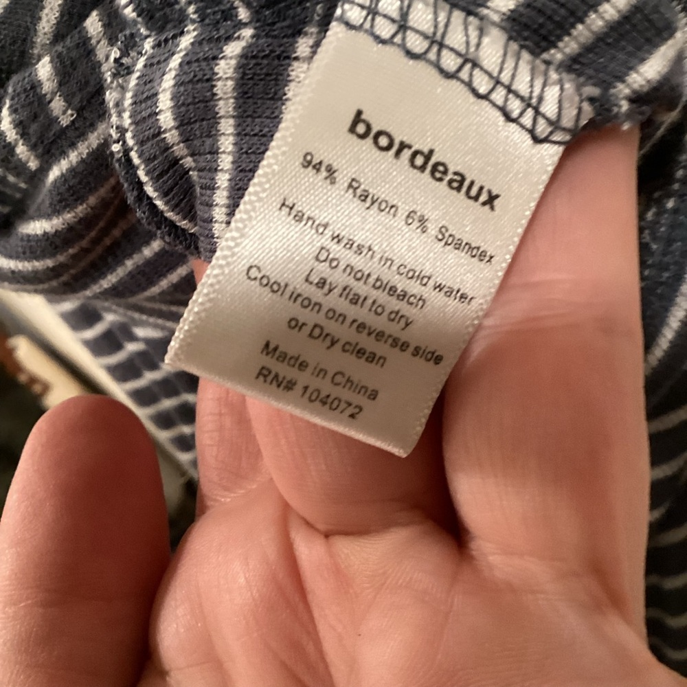 Anthropologie Bordeaux  Striped Maxi Skirt XS - Picture 7 of 7